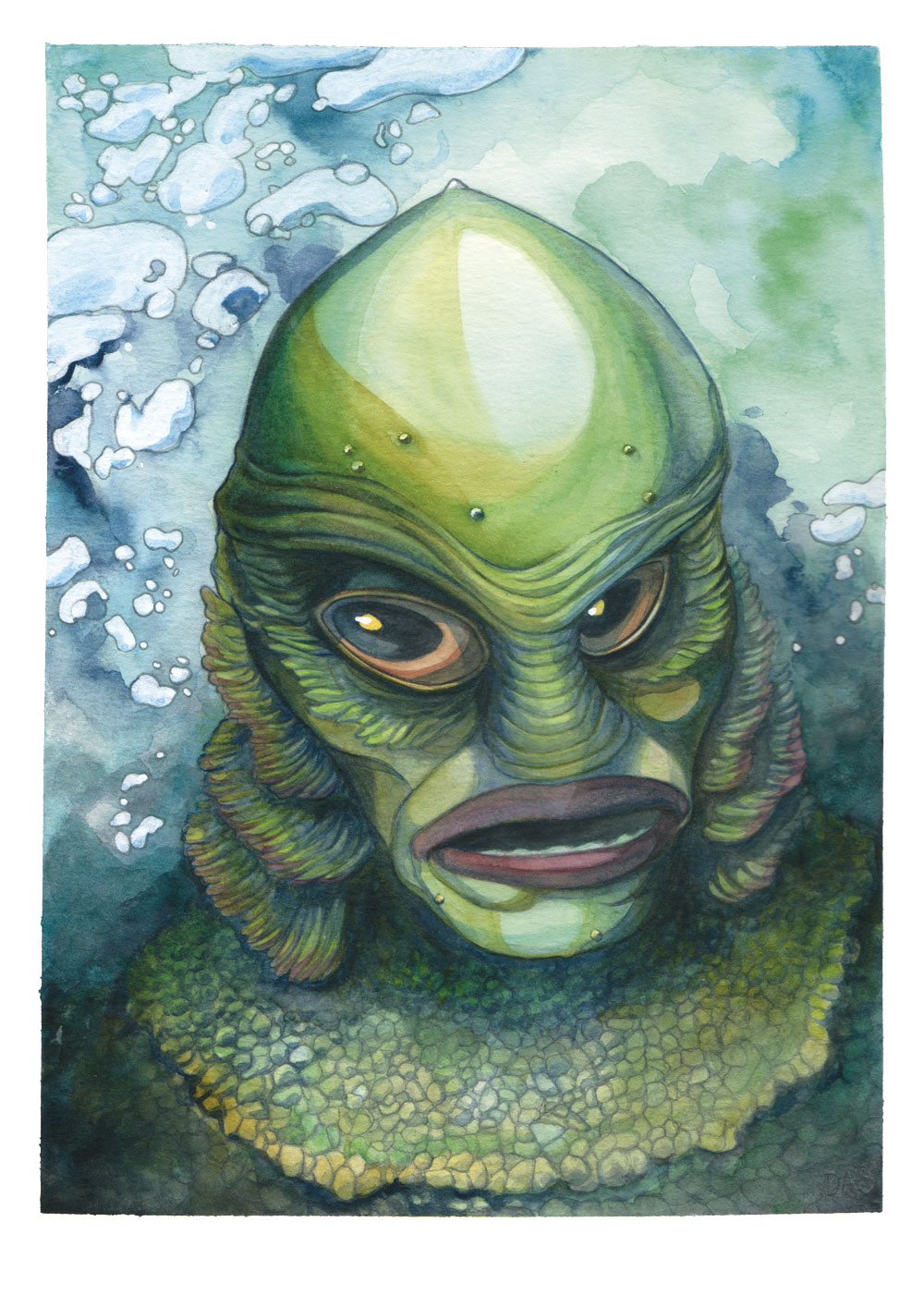 Movie monsters: Creature From the Black Lagoon - fan-art